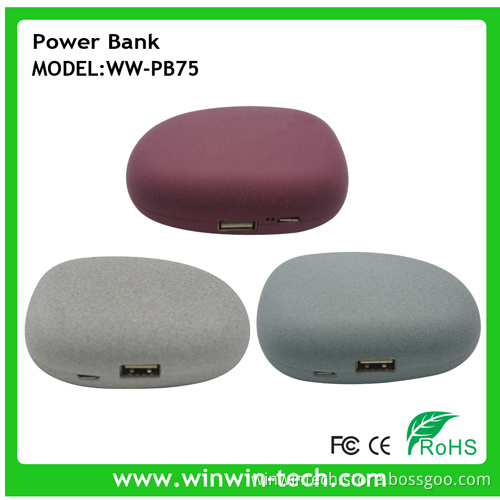 2014 Newest Design 5200 mAh Cobblestone Shape Portable Power Bank Charger